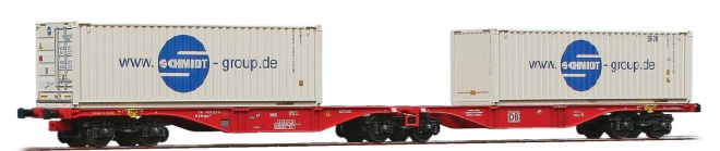 Articulated Container car type Sggrss 80 loaded with Bulk containers Schmidt<br /><a href='images/pictures/ACME/283887_c.jpg' target='_blank'>Full size image</a>